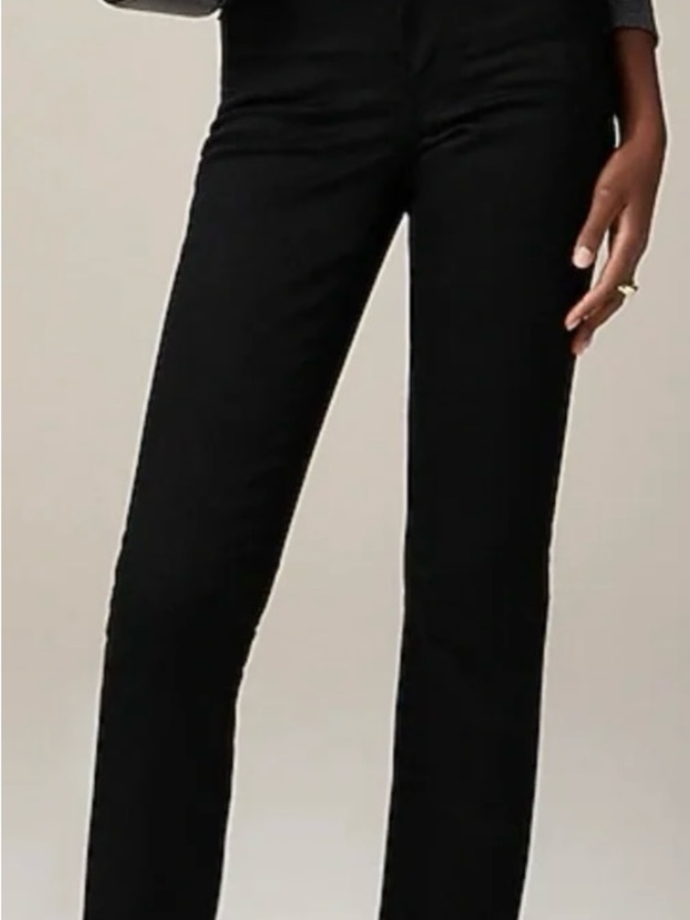 J. Crew Vintage Straight Leg  in Black